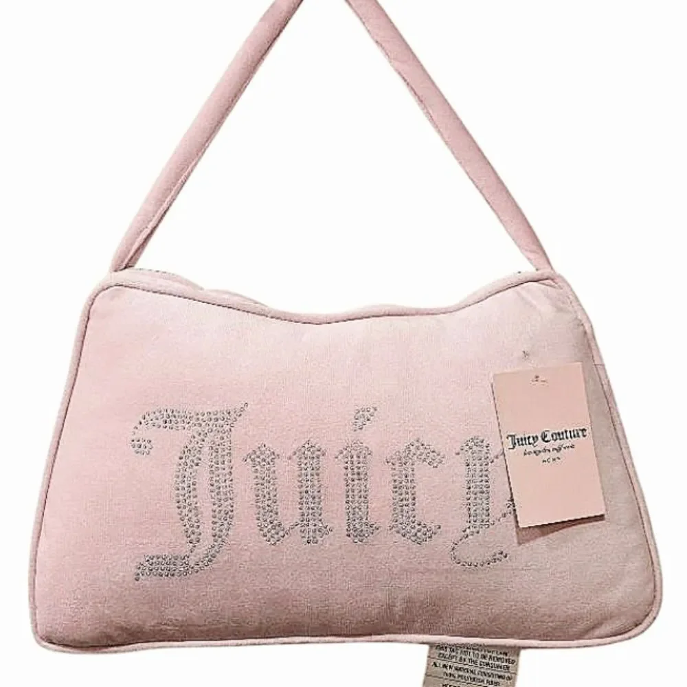 Juicy Couture Home Rhinestone Logo Purse Shaped Decorative Accent Pillow